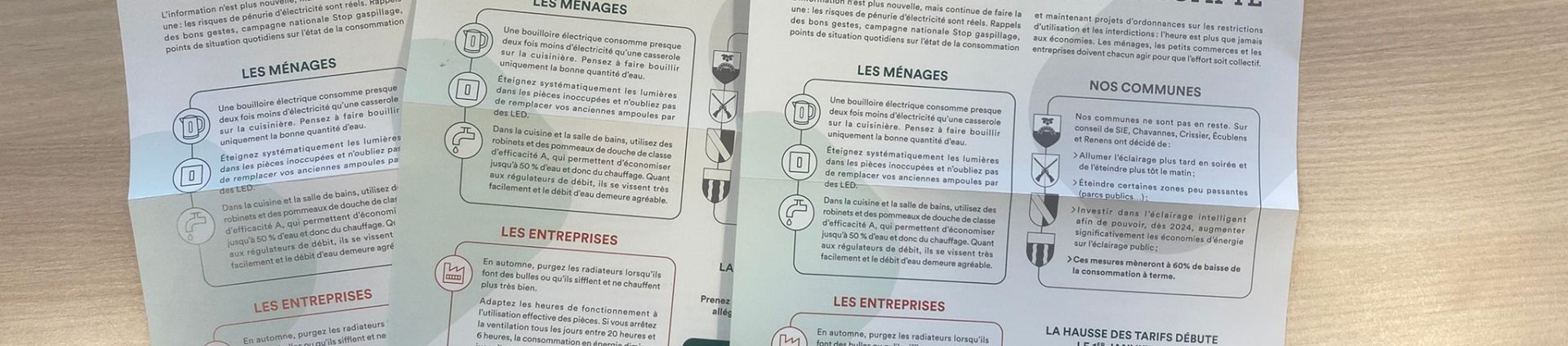 Newsletter Les Infos du mois de janvier sur les économies d'énergie, Espace Conseils et contacts SIE
